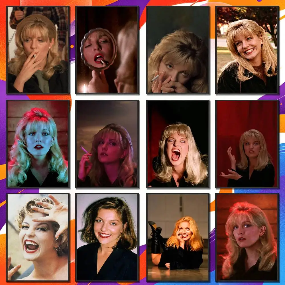 For Twin Peaks Laura Palmer Sheryl Lee Poster Cover Wall Murals Offices Custom Self-adhesive Decoration Sticker Playbill