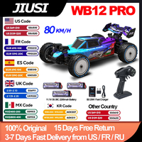 JIUSI WB12 PRO 1/12 RC Car 4WD 80km/h Brushless 2.4G Remote Control Racing Car 3S 35C 2200mAh Competitive Off-road Vehicle Toys