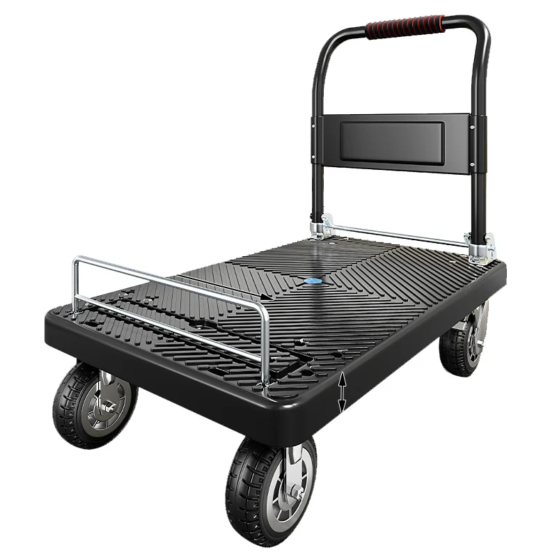 Faltbarer Handwagen aus Kunststoff, tragendes Nutzfahrzeug für den Heimgebrauch, tragbarer Op-Wagen-Aufbewahrungsorganisator