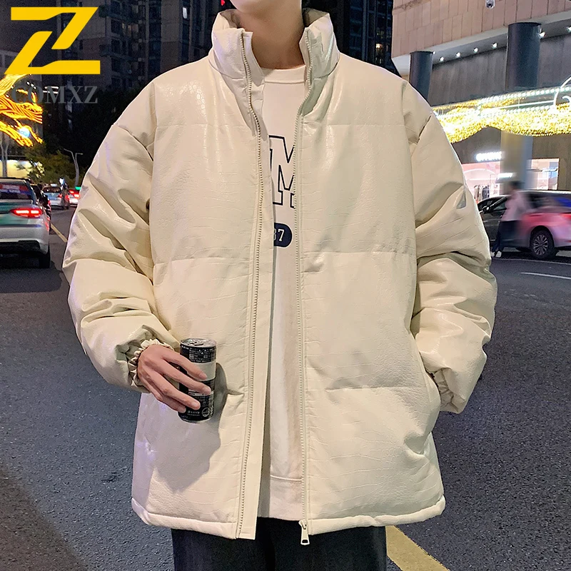 Stand Collar Cotton Jacket Male New Winter Fashion Thickened Warm Windproof Parkas Camping Travel Lightweight Padded Jackets