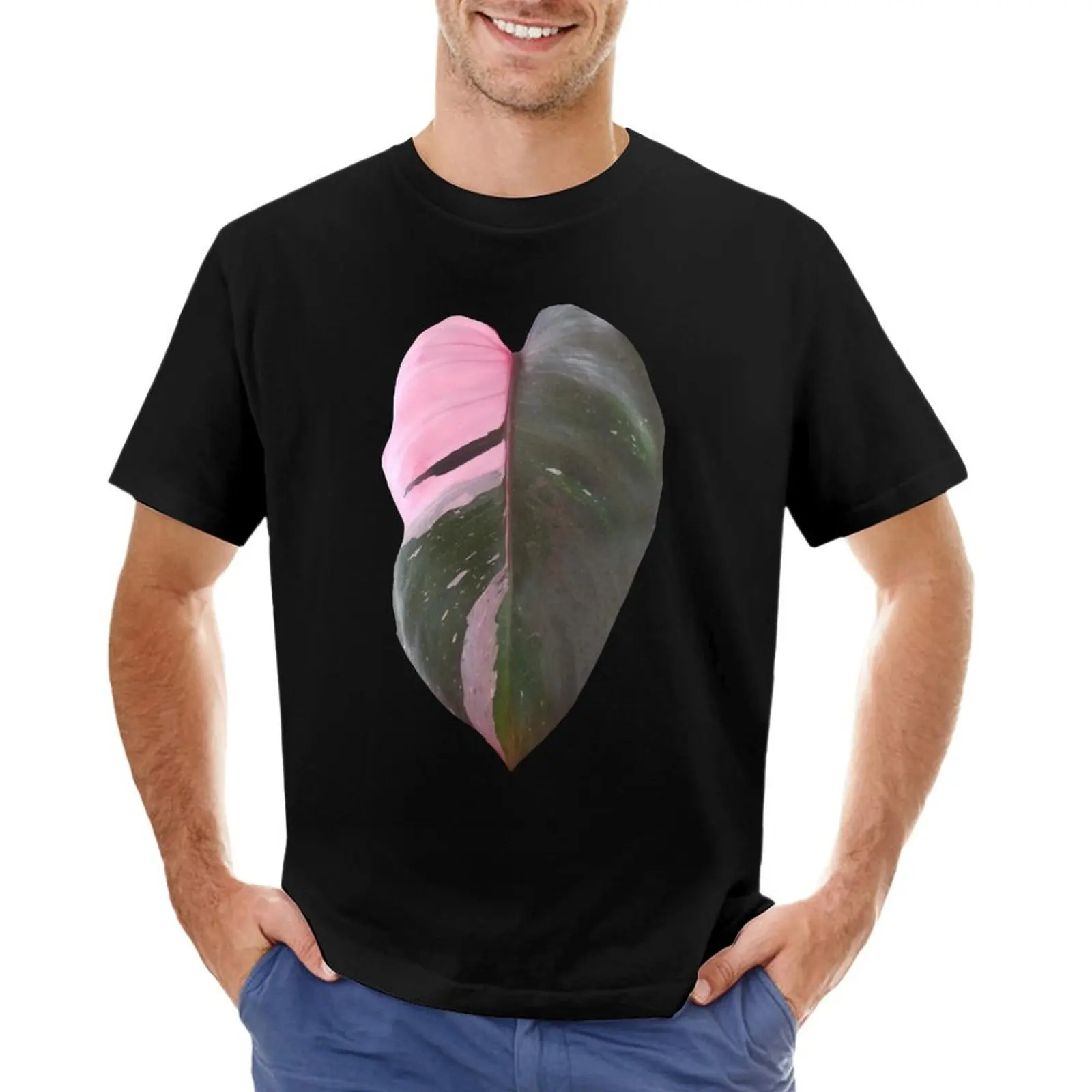 

Pink Princess Philodendron Leaf Plant T-Shirt tees hippie clothes mens designer t shirt