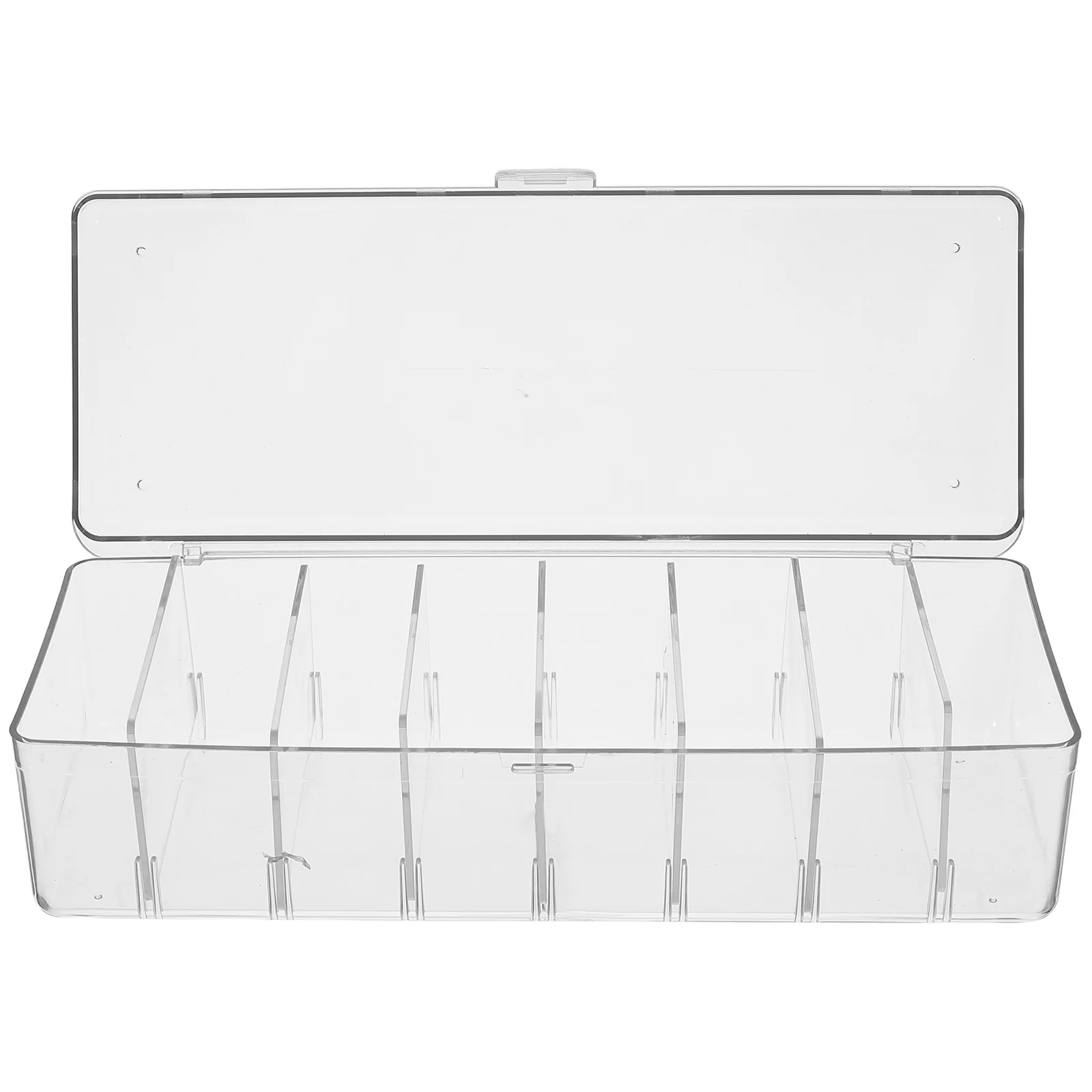 Transparent Storage Box Thick Material Removable Dividers Card Business Cable ganizer Plastic Container Desk Clutter Free
