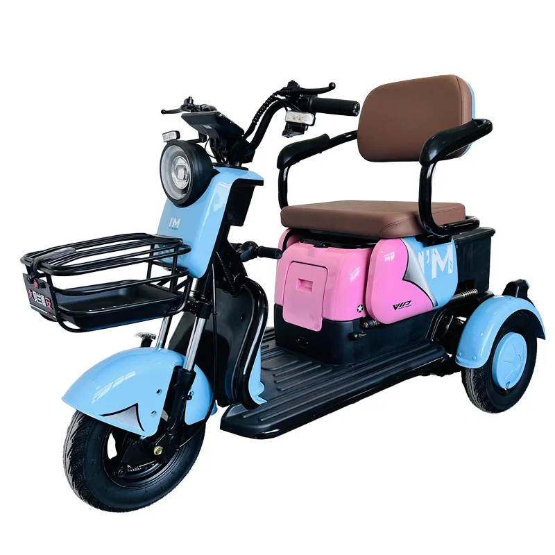 Mini Electric Scooter Electric Bike 3 wheel  3-Wheel Passenger Tricycle for Adults Smart Electric Tricycles for Daily Driving