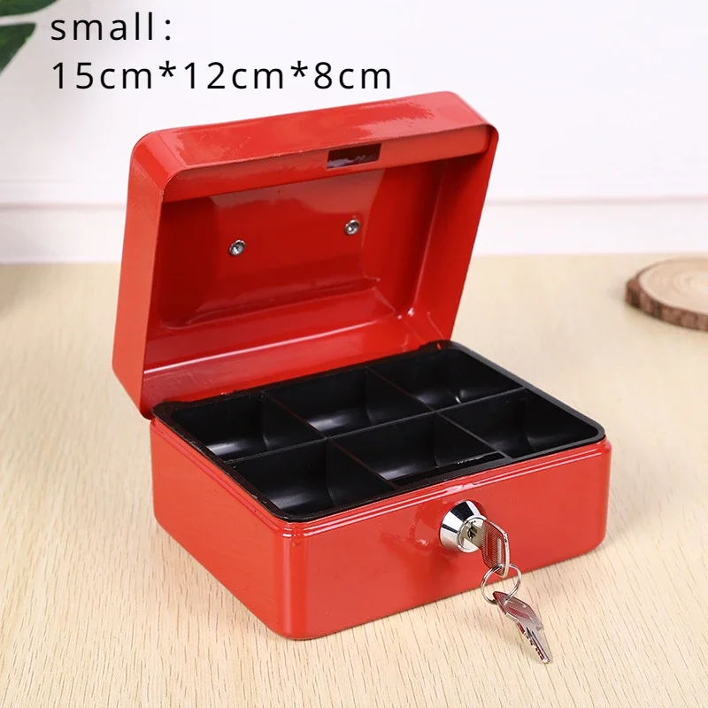 Bank Money Box Storage Gadgets for Home Insurance Security, Store Convenience Money Box, Metal Money Storage