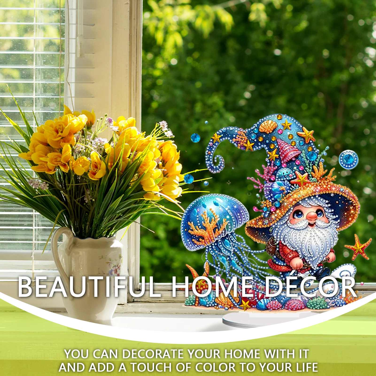 

Acrylic Special Shaped Cartoon Goblin 5D DIY Diamond Art Tabletop Decorations Diamond Painting Desktop Decorations for Beginner