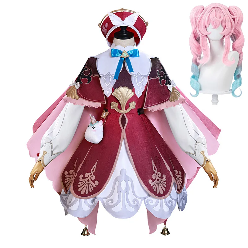 

Hyacine Cosplay Honkai Star Rail Cosplay Costume Hyacinthia Wig Shoes Women Role Play Dress Uniform Halloween Party Outfit