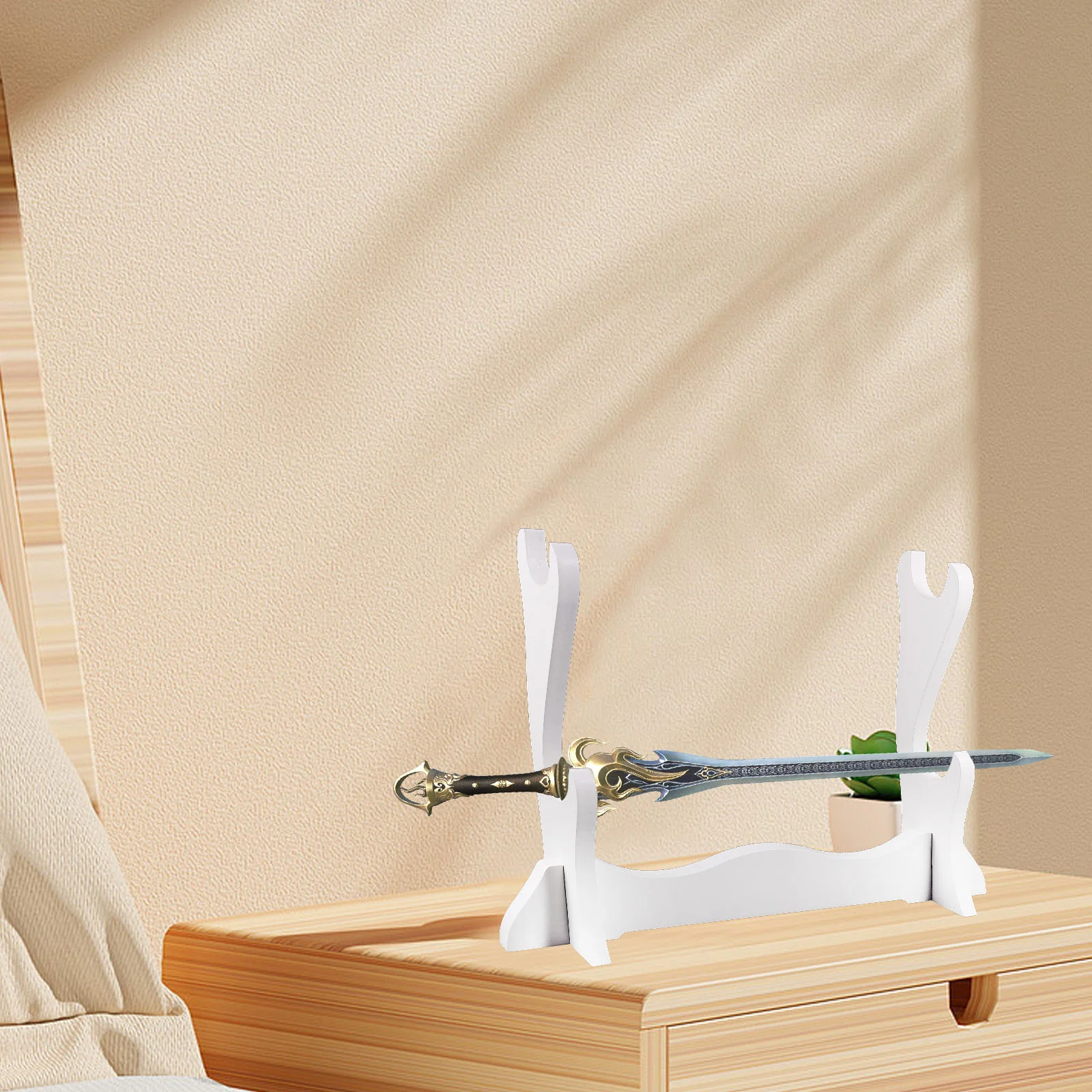 Brackets Musical Instrument Display Stand Household Sword Simple Decorative White Desktop