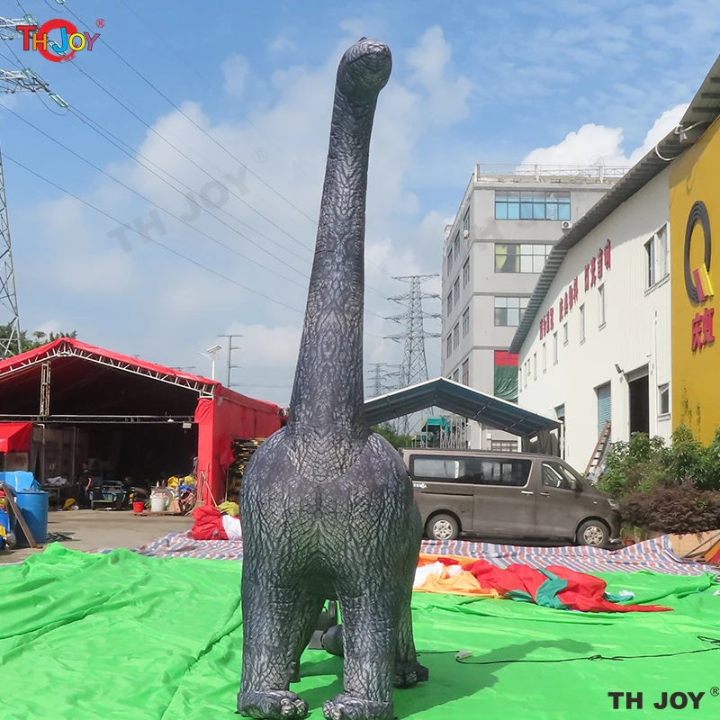 Free Air shipping 6m 20ft tall Outdoor Giant Dinosaur Inflatable Long Neck Dinosaur Model for Halloween Party