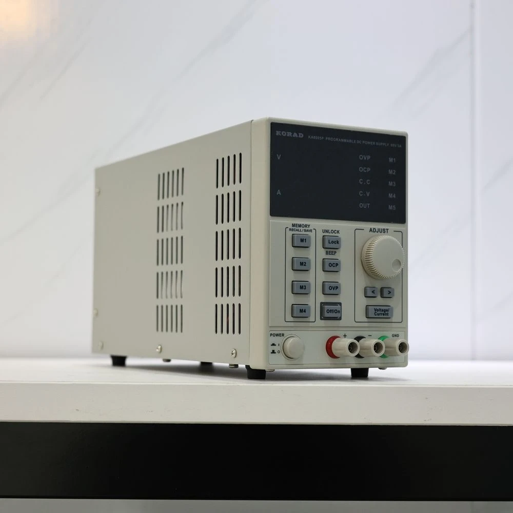 

PLC DC Power Supply KA6005P high-precision programmable linear DC power supply, supporting 0-60V 0-5A