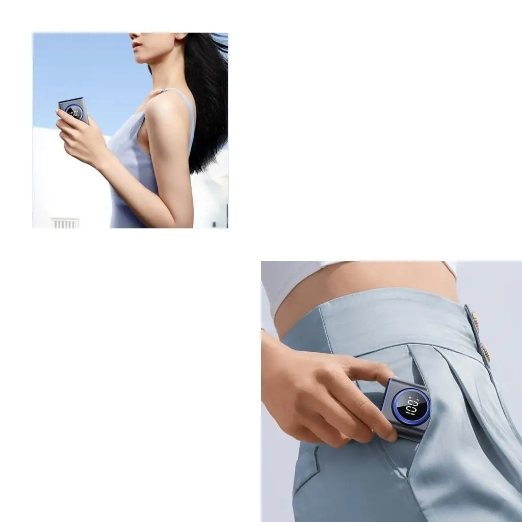 

Цифровой дисплей пояс для вентилятора портативный носимый охлаждающий вентилятор подвесной вентилятор талии для работы на для по