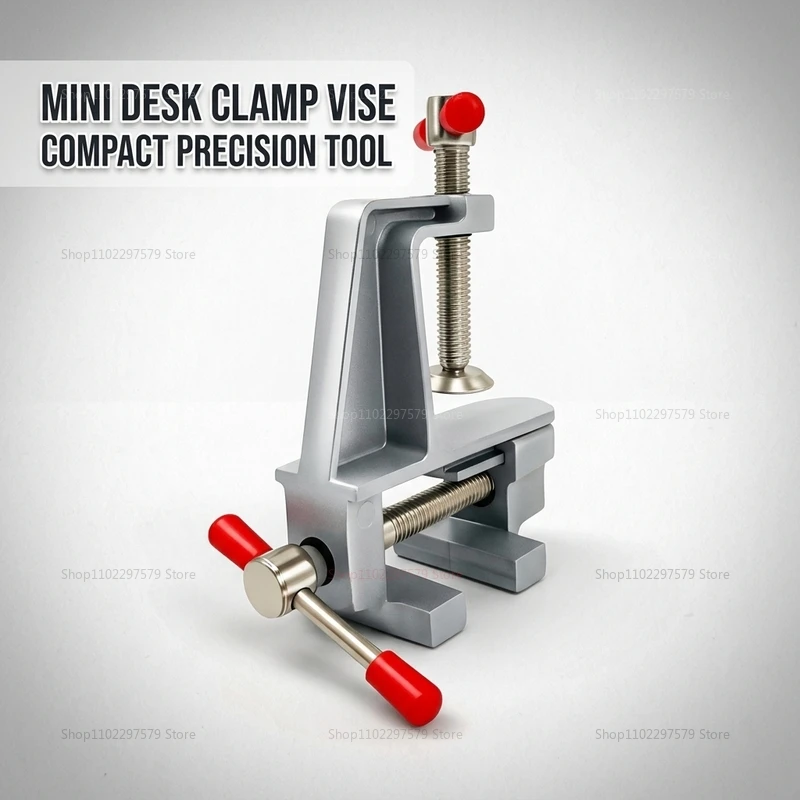 Aluminum Mini Table Bench Vice Clamp for DIY Crafts Jewelry Repair Mold Making Electronics Soldering Hobby Portable Workbench