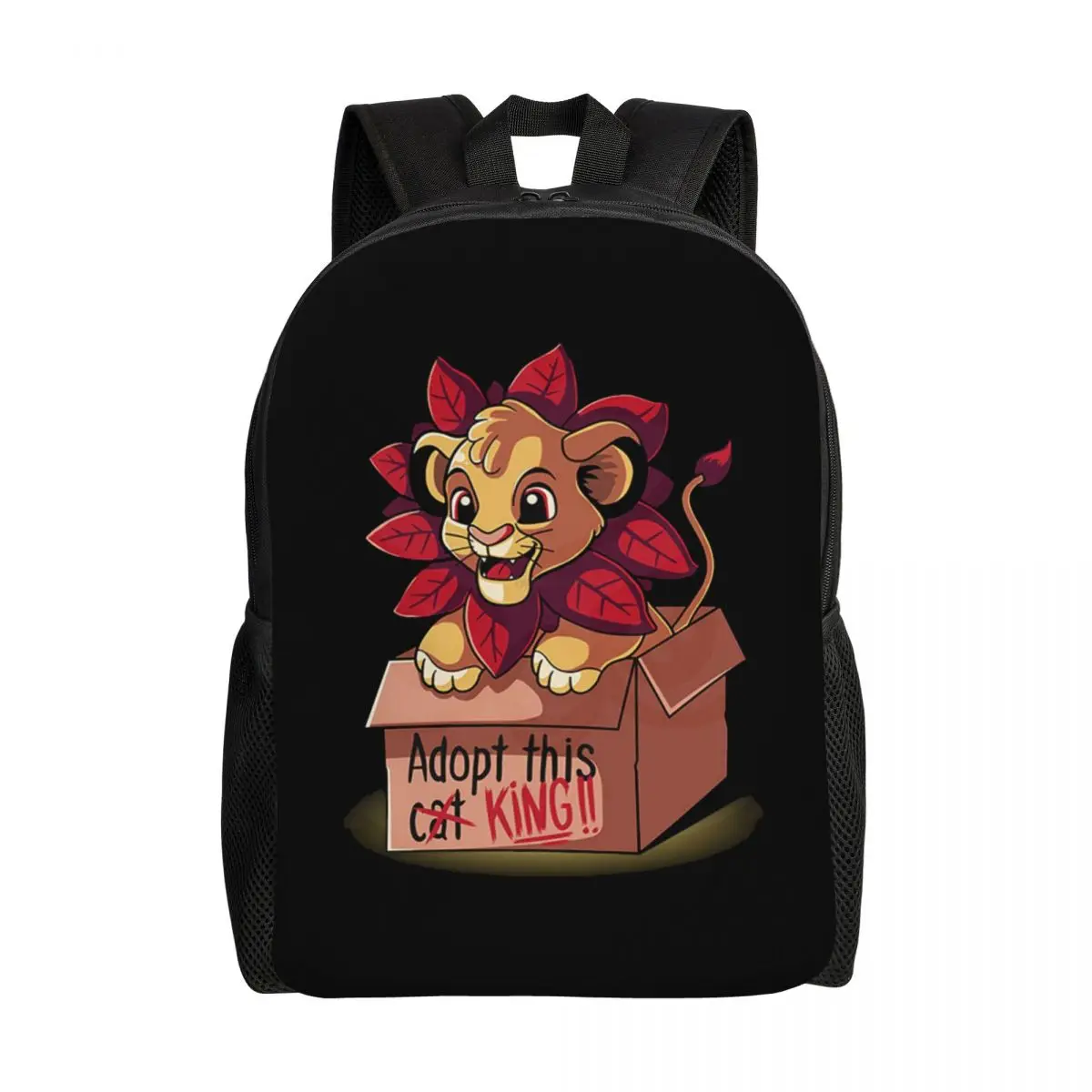 Custom Adopt A Lion King Travel Backpack Women Men School Computer Bookbag College Student Daypack Bags