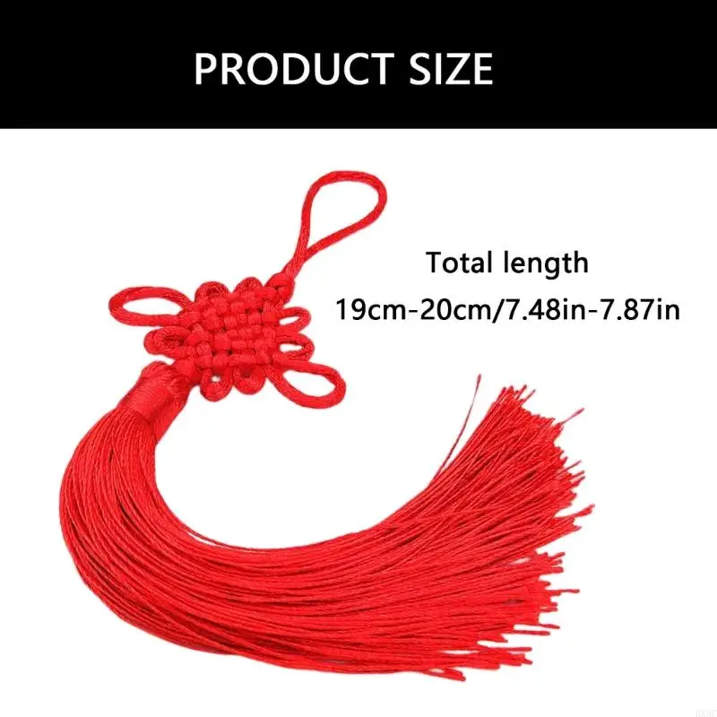 Handmade Chinese Knotting Cord Chinese Knot with Tassels New Year Gift for Woman HX6C