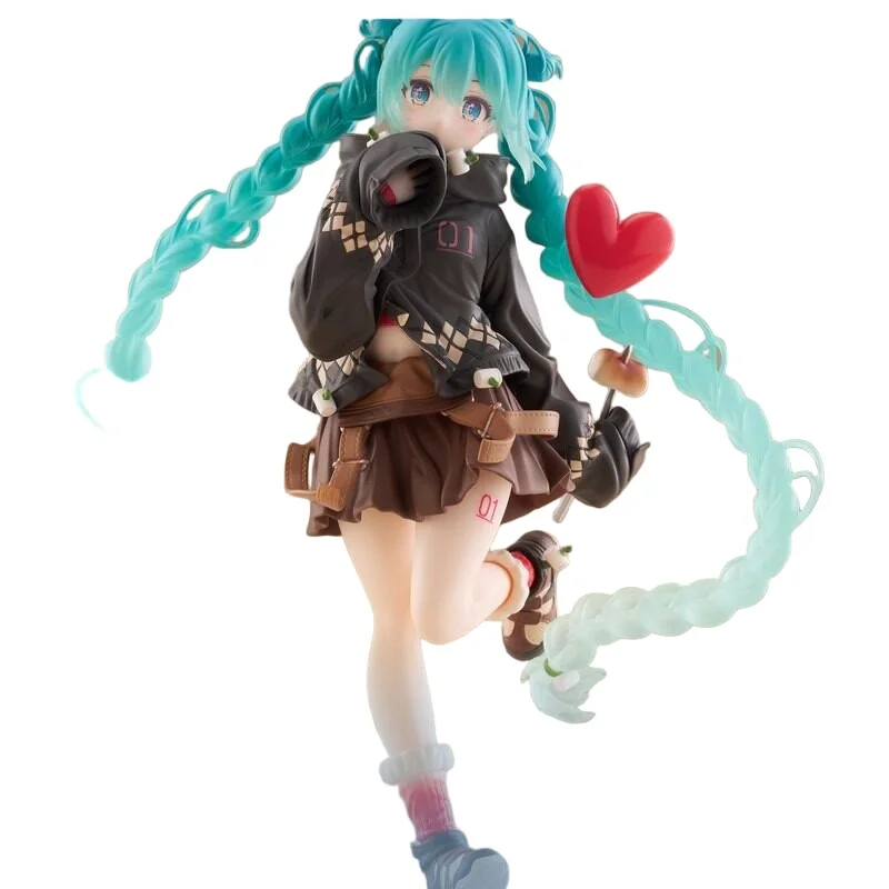 

Оригинальная аниме-фигурка TAITO Vocal Style Girl в повседневном модном наряде, коллекционная модель для демонстрации, игрушка в наличии