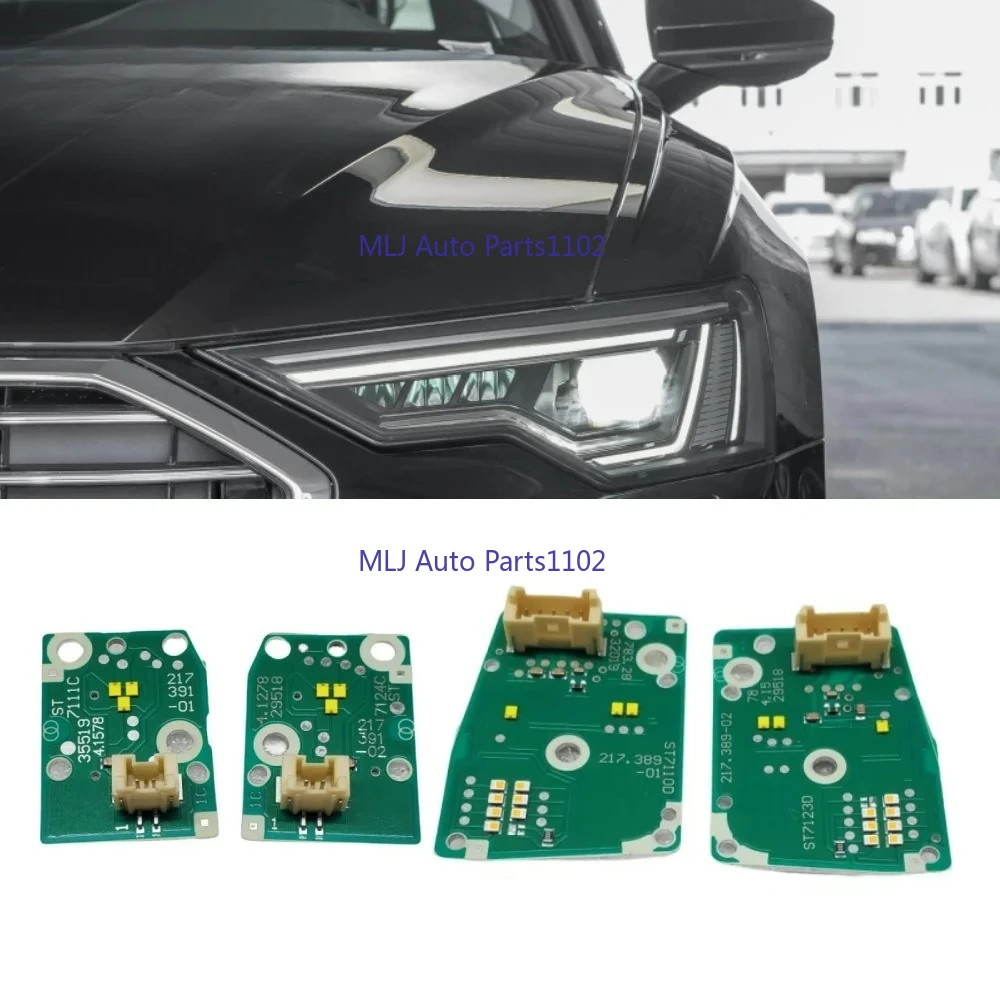 

New White DRL Boards LED Headlight Daytime Running Turn Signal Module For Audi A6 C8 2019 2020 2021