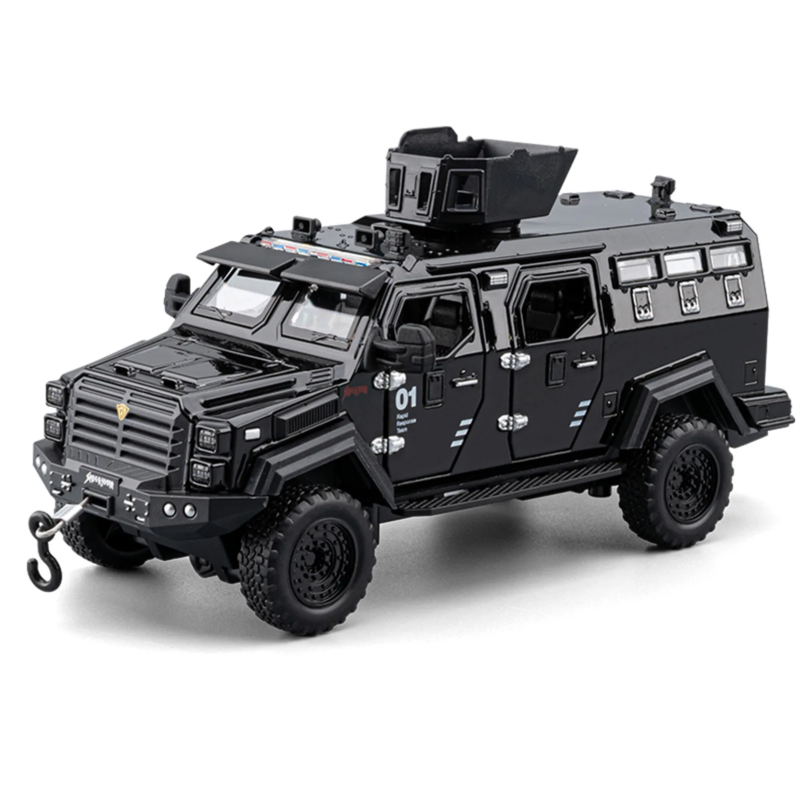 1: 32 sabre militaire tigre denté véhicule blindé modèle en alliage jouet simulation son et lumière commentaires modèle de voiture garçon ornement