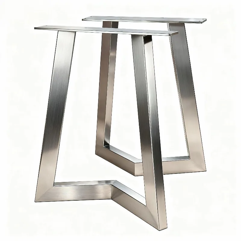 Heavy Duty Stainless Steel Desk Legs Industrial Table Frame Base Kitchen Island Stand Modern Computer Table Support System