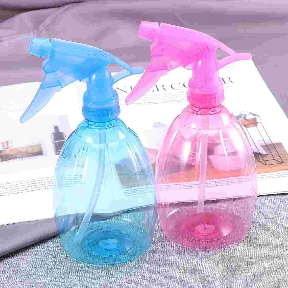 2 Pcs Curls Hand Pressure Spray Bottles for Face Fine Mist Refillable Hair Sprayer Empty