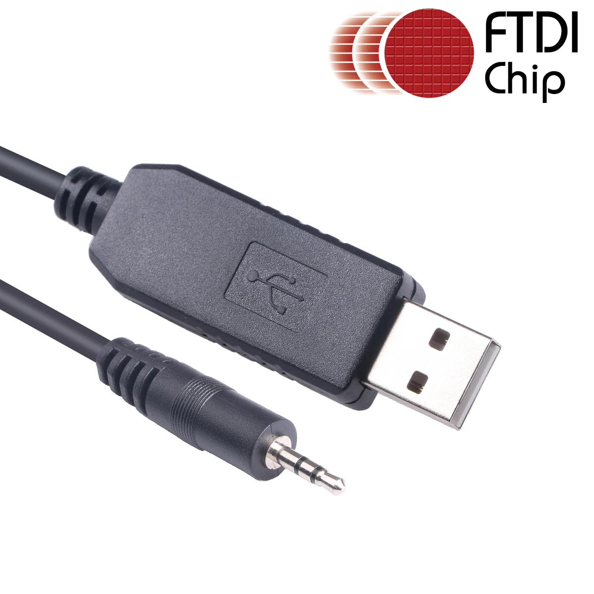 Kabel szeregowy USB RS232 gniazdo Audio AJ 2.5mm TRS konwerter 3 P FTDI 3 piny 1.8m