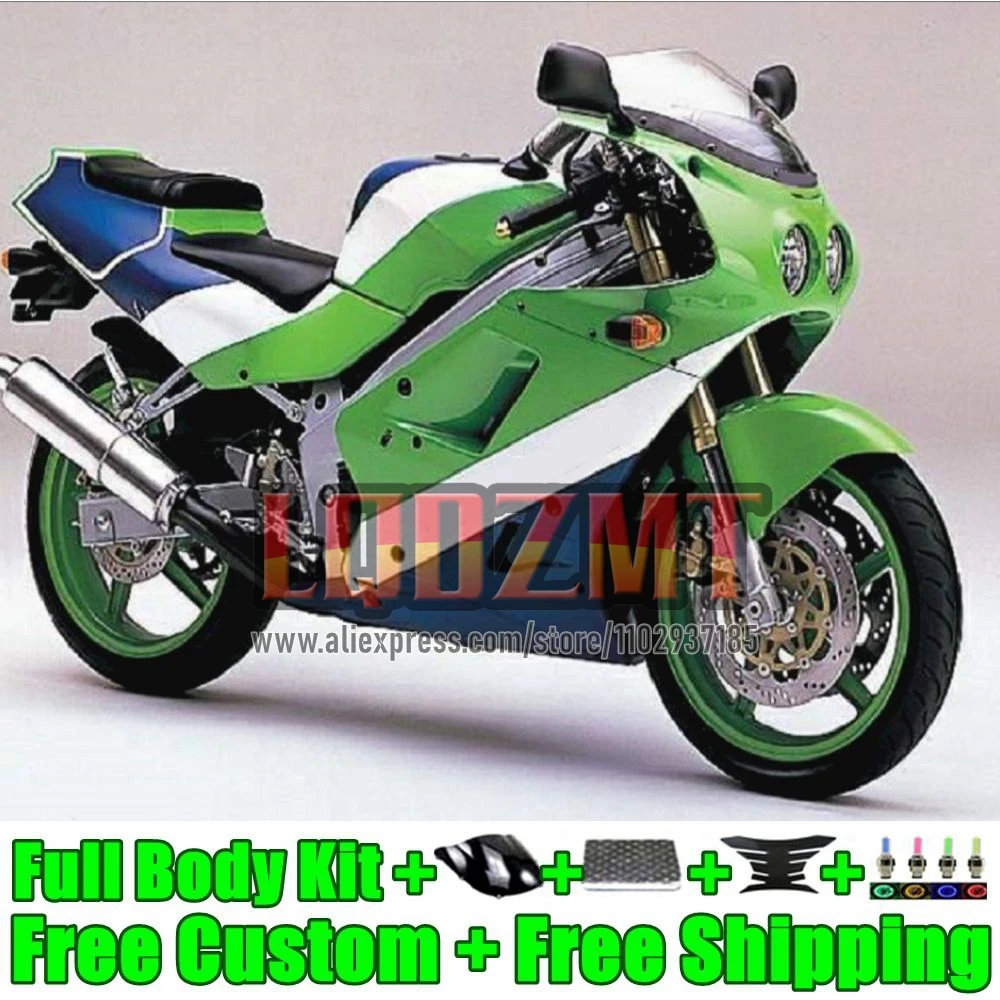 Factory Green Frame Kit For KAWASAKI NINJA ZXR-250 ZX2R ZXR 250 C ZX-2R ZX 2R R250 68No.0 ZXR250 1989 1990 ZX-R250 89 90 Fairing