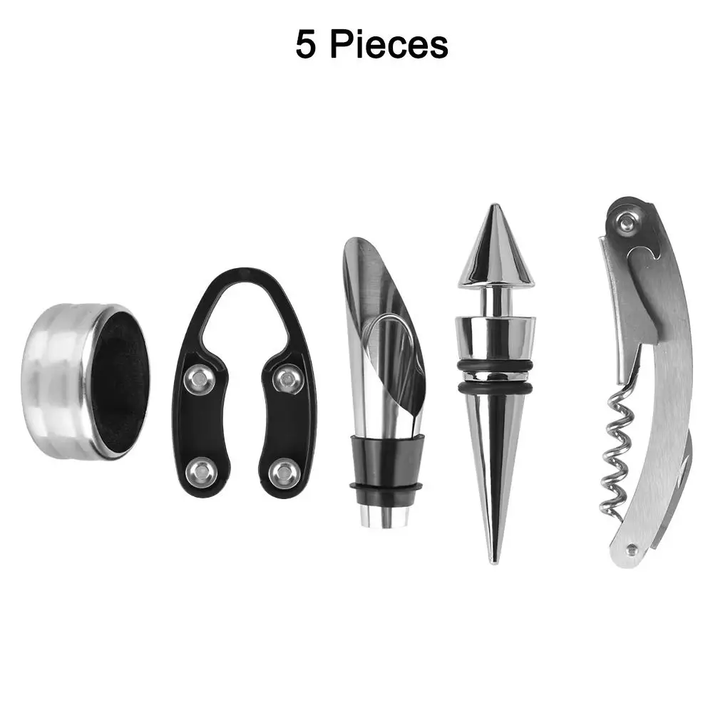 Bottle Shape Corkscrew Set Stainless Steel Simulation Red Wine Tool Kit Multifunctional High-End Red Wine Toolbox