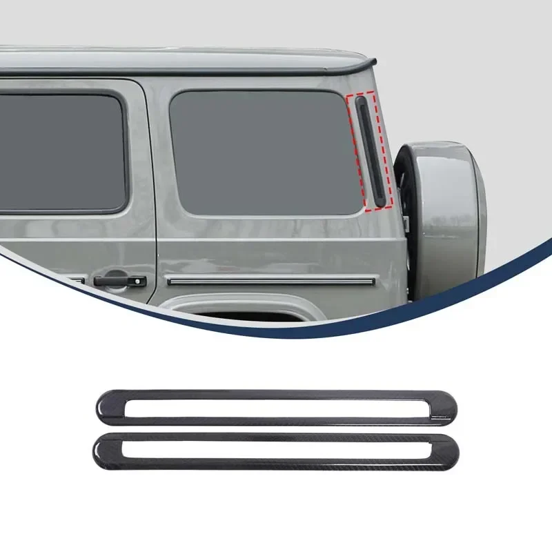Real Carbon Fiber For Mercedes-Benz G-Class 2025 Car styling Car D-pillar side air outlet frame decorative sticker accessories