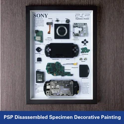 Game console disassembled specimen decorative painting Sony Nintendo PSP disassembled display collection electronic parts assemb