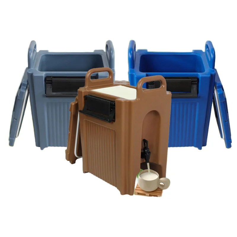 Commercial 20L double barrel plastic insulation refrigeration coffee milk juice drink hotel restaurant