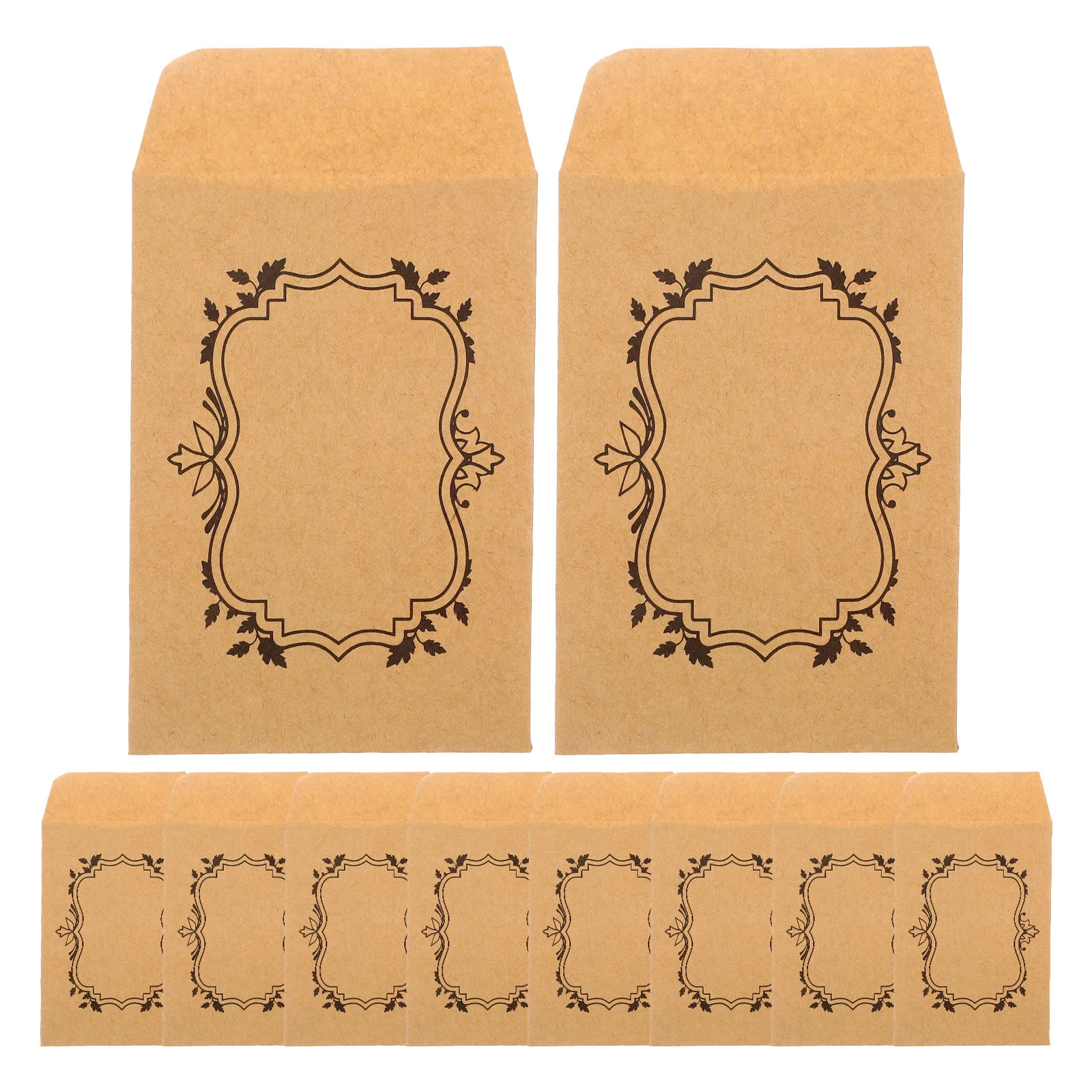 

50pcs Kraft Paper Brown Small Coin Bags Mini Money Pouches For Cash Budgeting Storage Craft Supplies Envelope Money Saving