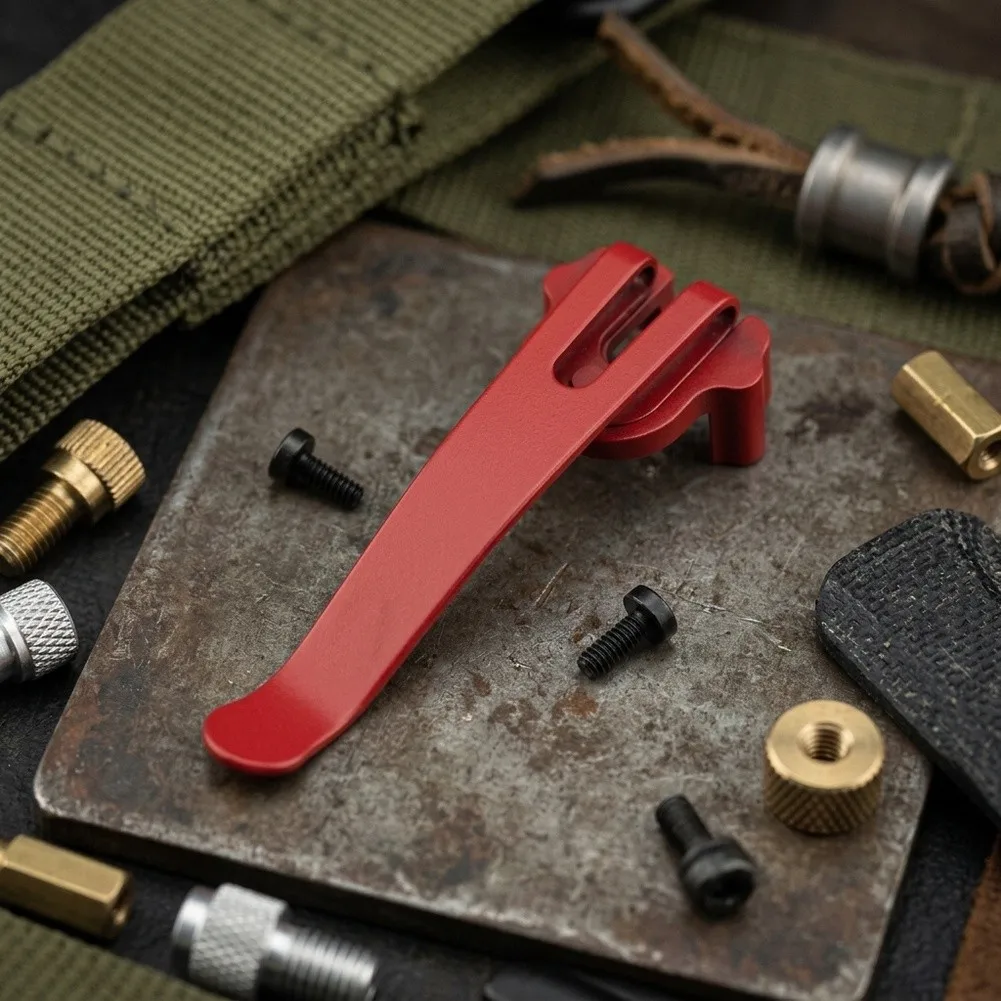 Back Clip for 91MM For Swiss Army Knives Engineered with Stainless Steel for Strength and Low Profile Pocket Integration