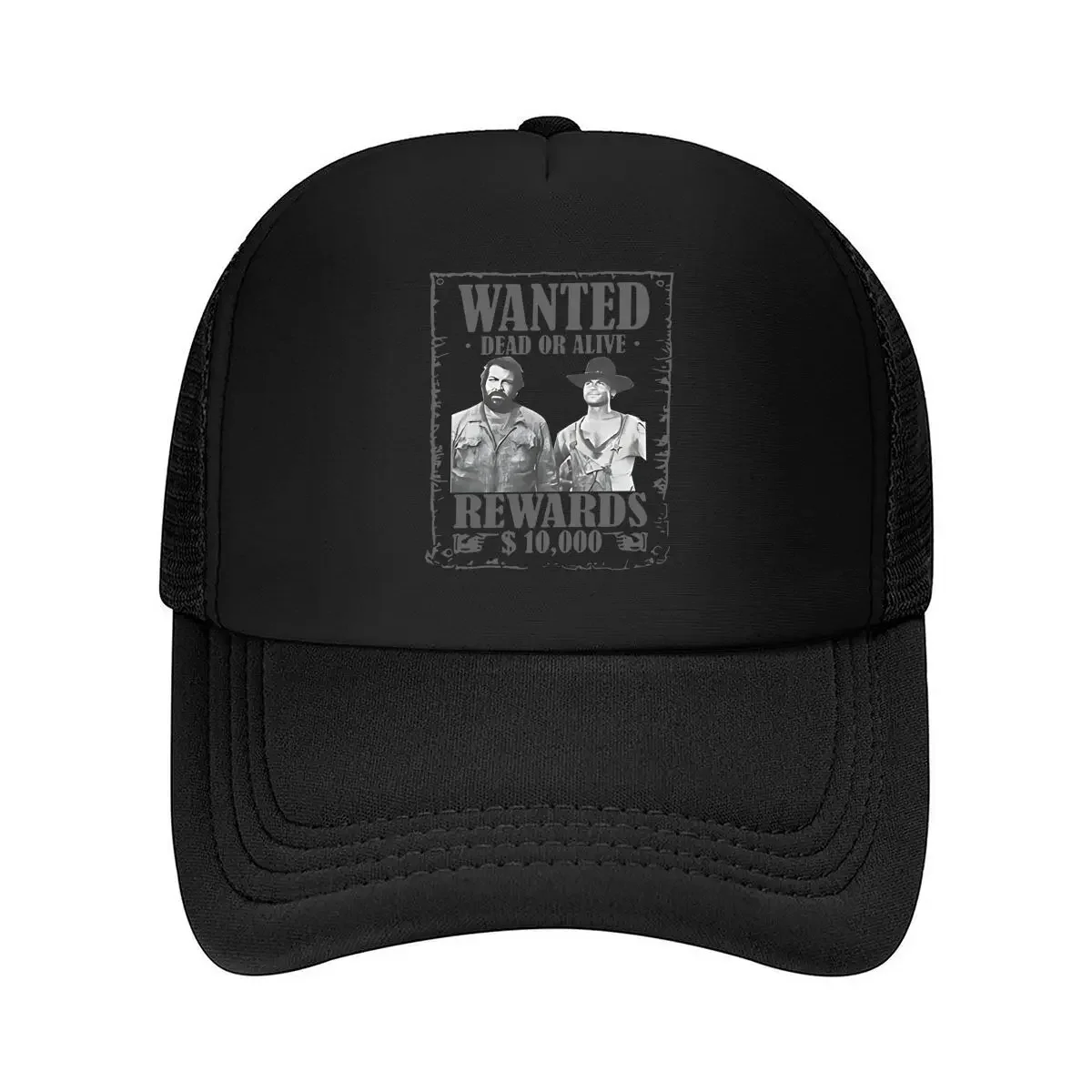 Wanted Poster Classic, Western - Style ‘Dead or Alive’ Reward Design Mesh Baseball Cap
