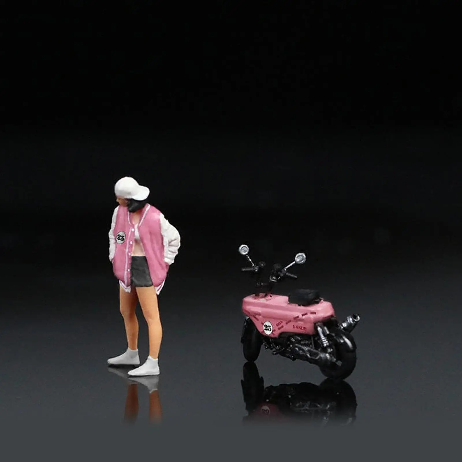 Figura pequeña de personas a escala 1/64 para casa de muñecas de escena en miniatura Diorama