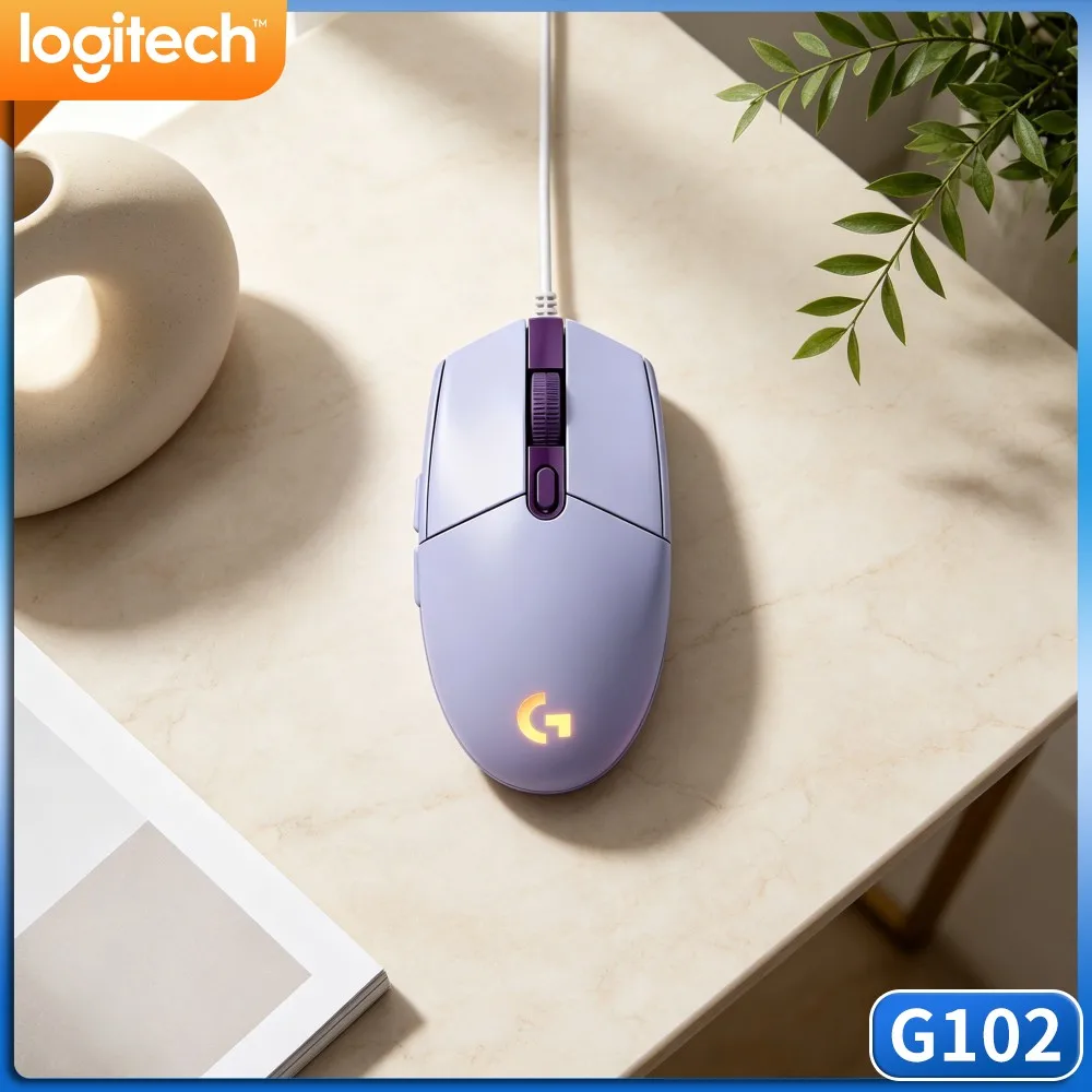 Logitech G102 Wired Gaming Mouse,Optimized Weight Distribution,Prevent Unilateral Tilt During Sliding Movement Control