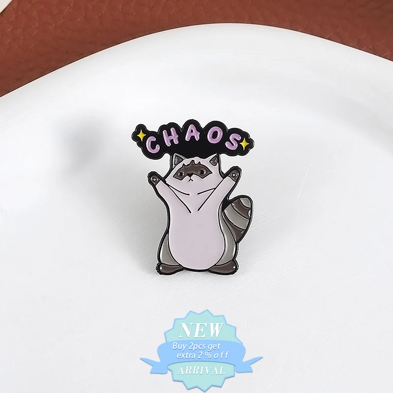 Science Fiction Film Chaos City Enamel Pins Monster Squirrel Brooches Lapel Badges Animal Jewelry Wholesale Gift For Friends