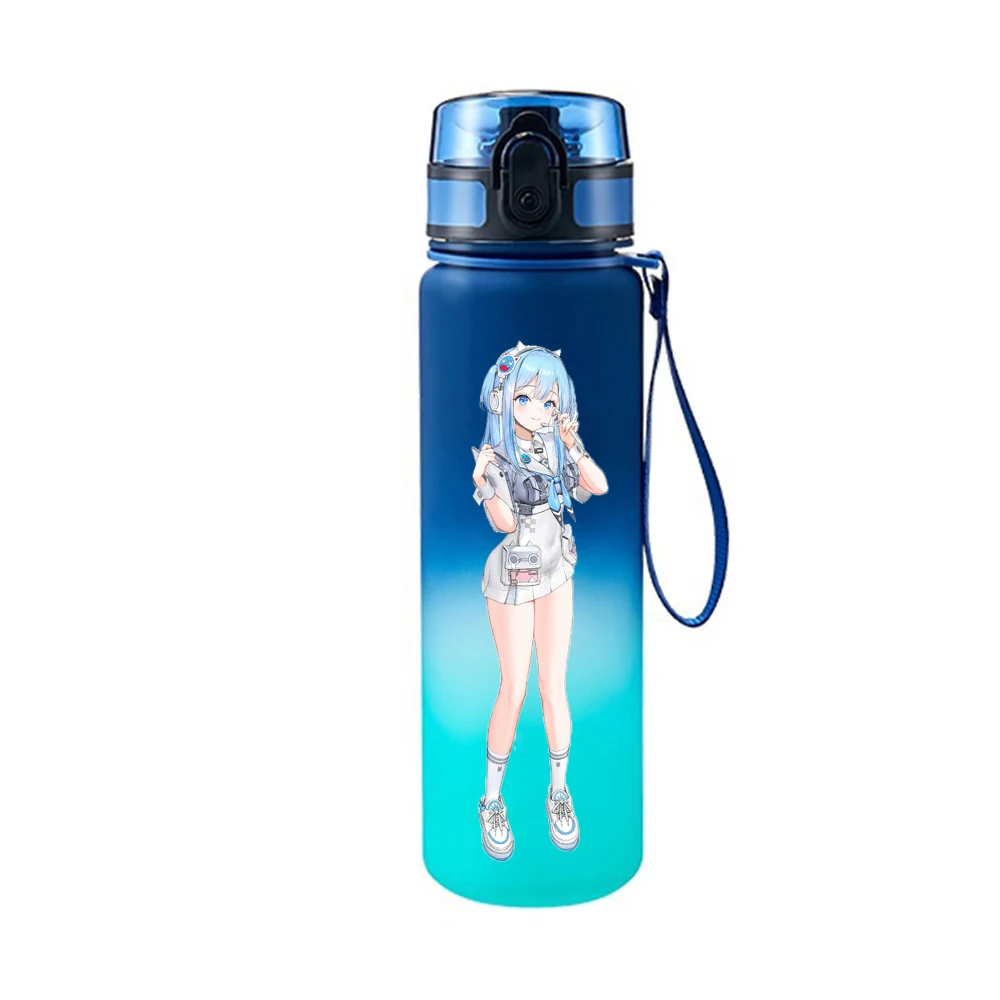 Butelka na wodę 650 ml Nikke Bogini Zwycięstwa Sexy Sportowa Letnia Gradient Kolor Plastikowy Kubek do Picia Wody Podróżna Przenośna Studencka