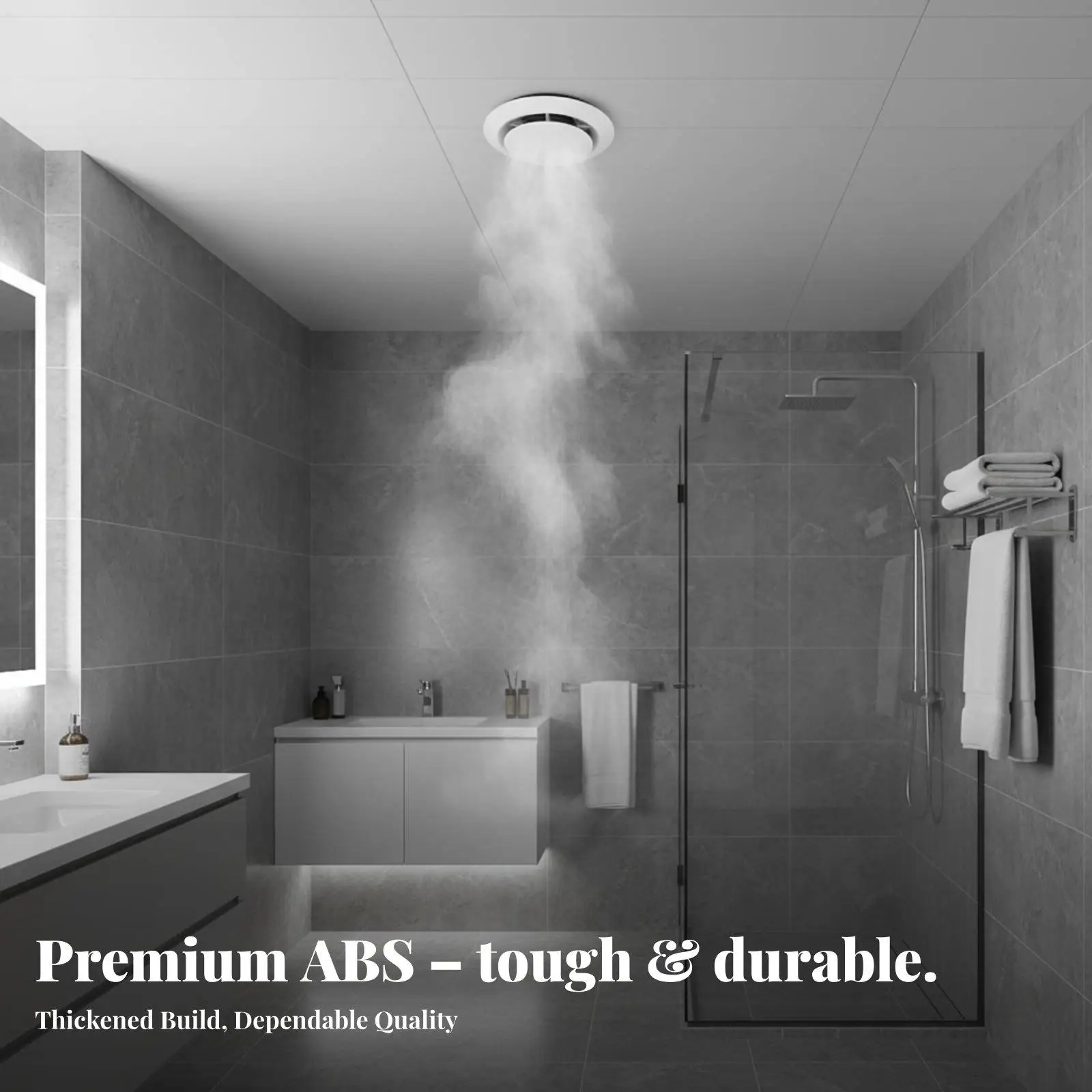 Adjustable Air Vent ABS Plastic for Duct 75-200mm Round Louver for Ceiling Bathroom Kitchen Sturdy Indoor Air Exchange