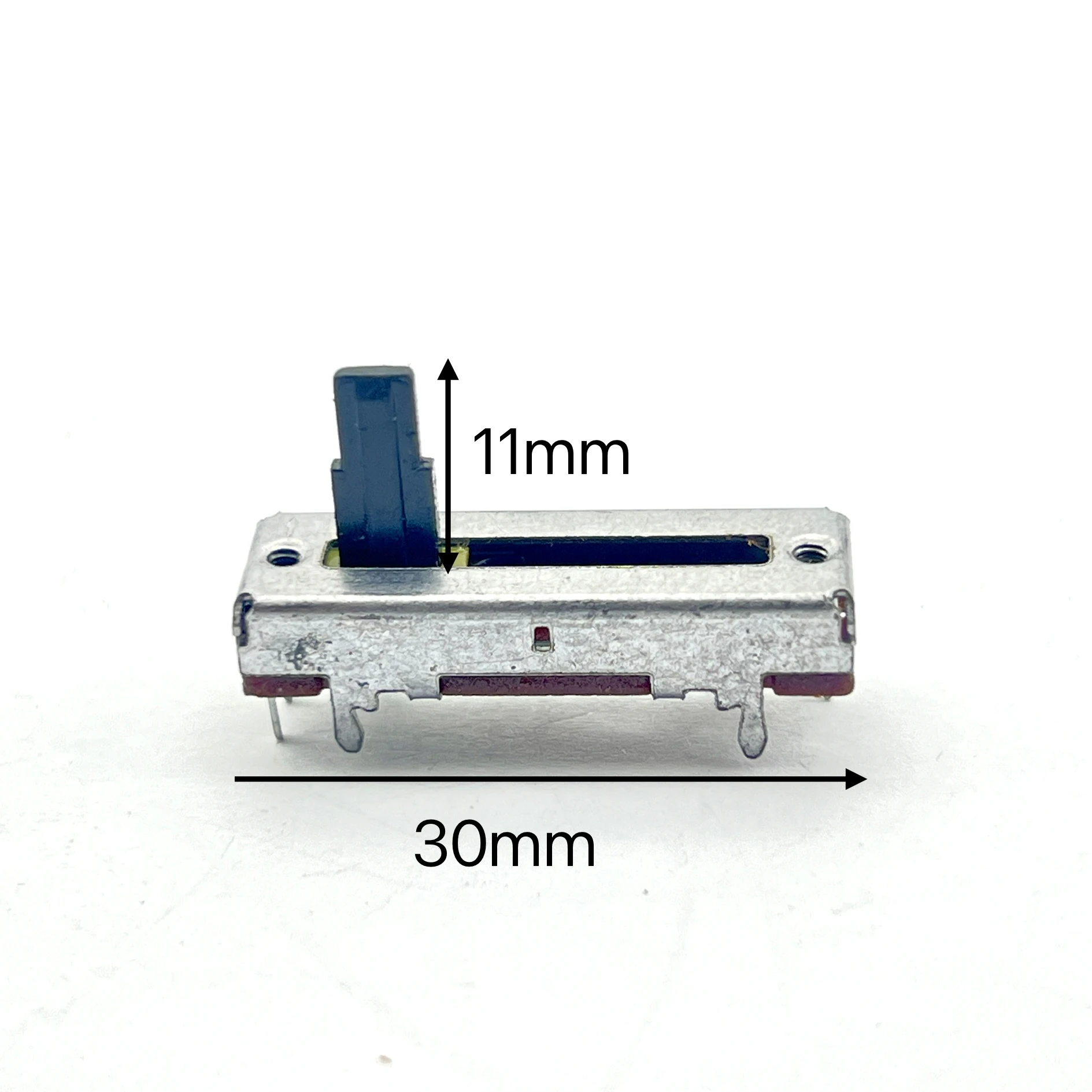 2 pcs High-quality 30MM linear potentiometer B50K with center detent single gang, shaft length 11mm