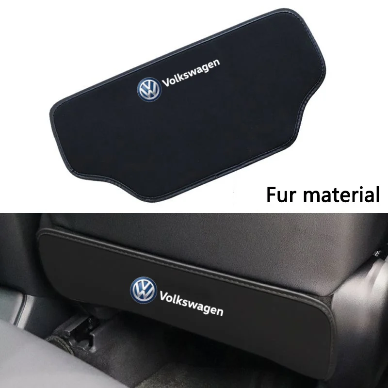 Valve Caps Car Seat Back Anti-Kick Protective Mat for VW Golf Jetta Beetle Touran B5 B6 Accessories SYJM-E412