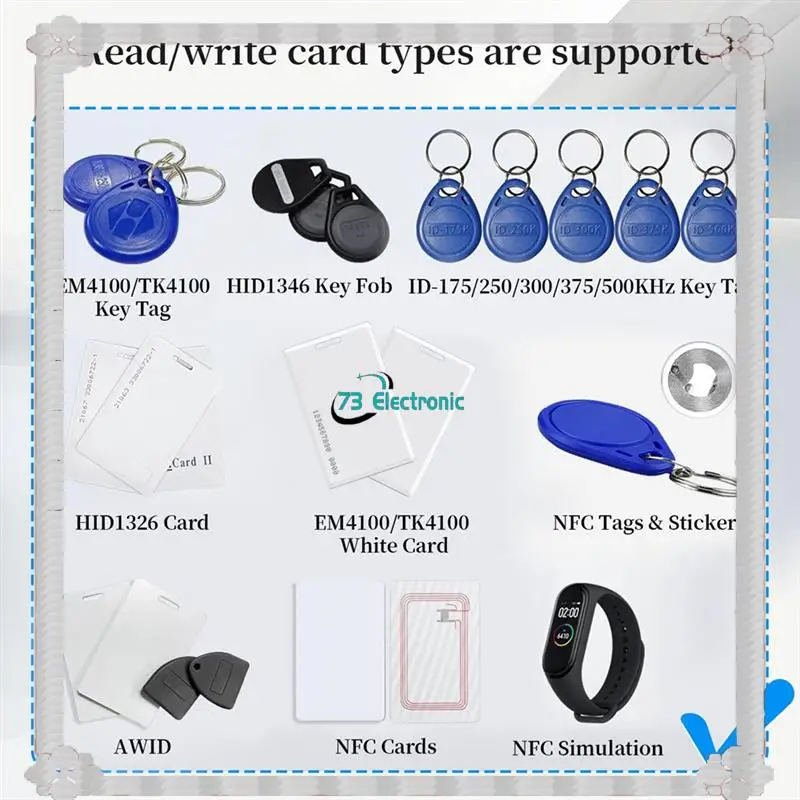 

24-часовая доставка, полнофункциональный RFID-считыватель, писатель, копир, эмулятор, Дубликатор смарт-карт, замена IC-карты с несколькими идентификаторами