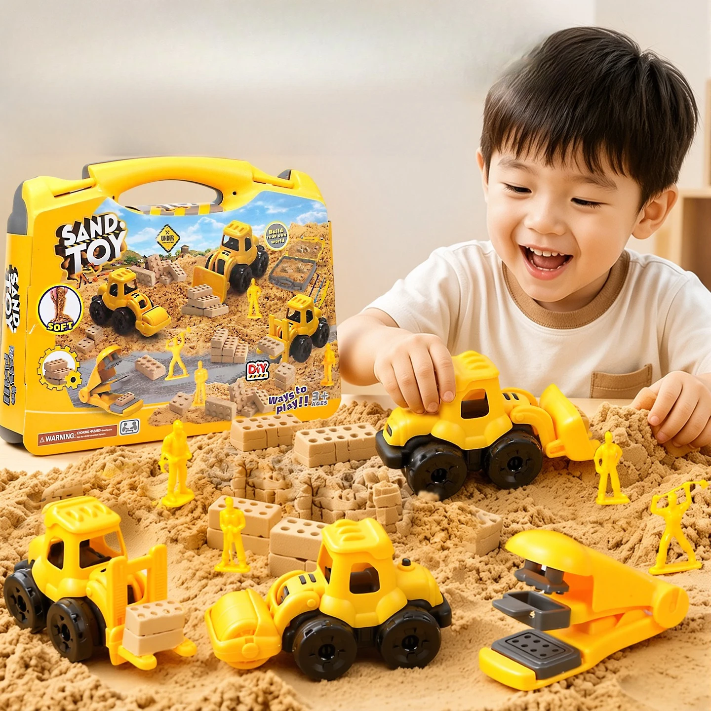 Excavator Car Birthday Cake Toppers Construction Crane Vehicle Cupcake Topper For Kids 1st Birthday Party Cake Decor Baby Shower