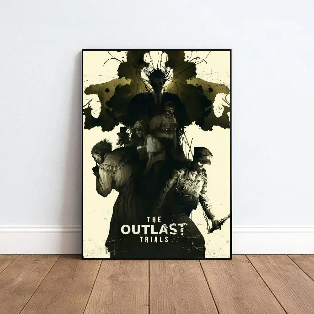 Dark Video Game T-The Outlast Trials Poster Indoor & Outdoor Wall Decor for Young Collectors