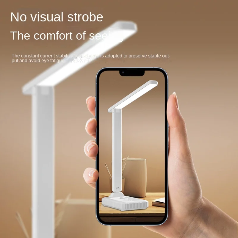 Desk lamp LED student reading and learning eye protection desk lamp folding chLED foldingarging and plug-in dual-use night light