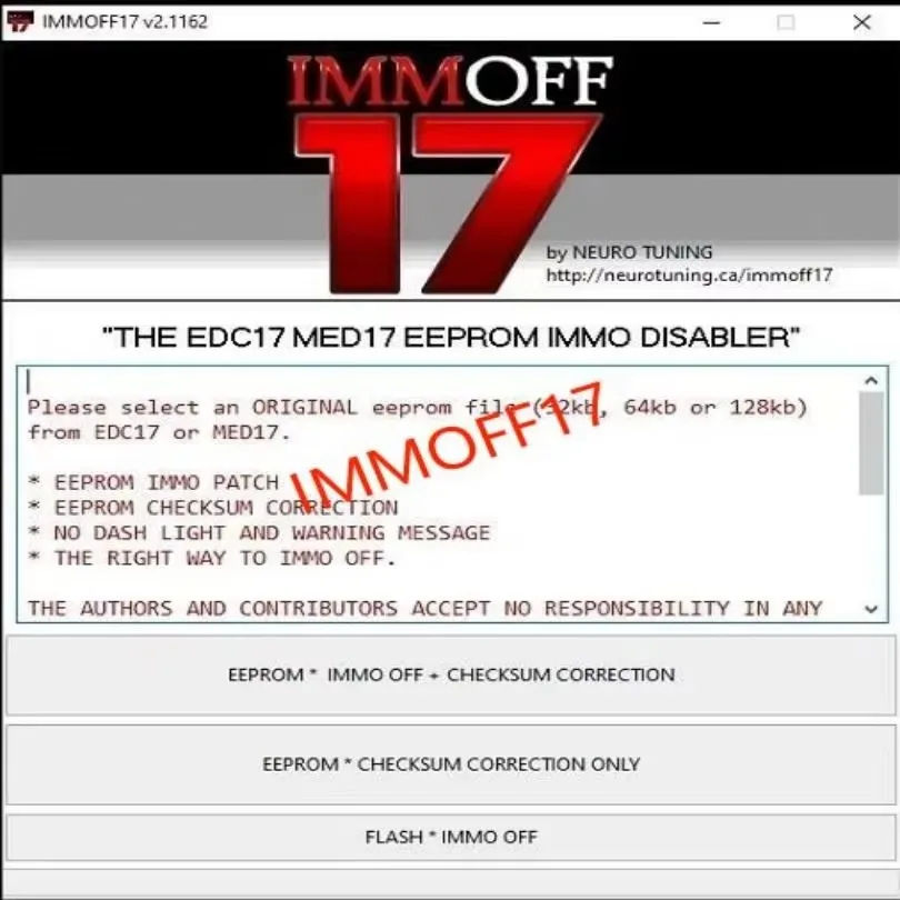 2024 IMMOFF17 Software with Keygen Unlimited install EDC17 Immo Off Ecu Program NEUROTUNING Immoff 17 and install video guide