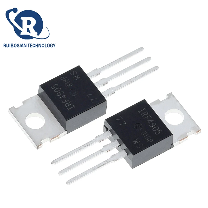 10pcs IRF4905 IRF4905N IRF4905PBF TO-220 IRF4905P Potência MOSFET novo e original