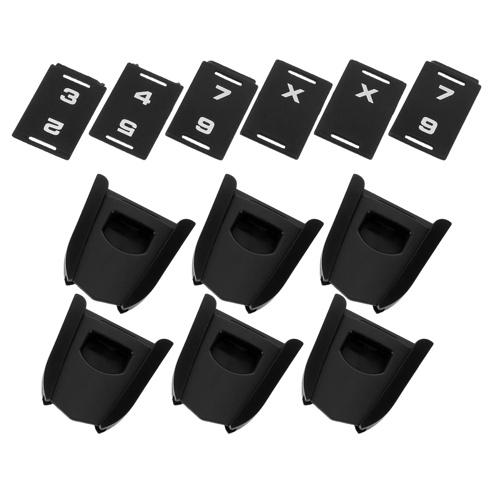 

6Pcs Golf Club Number Tags Lightweight Scratch Resistant ABS Headcover Marker Large Number Sign for Driver Putter Accessories