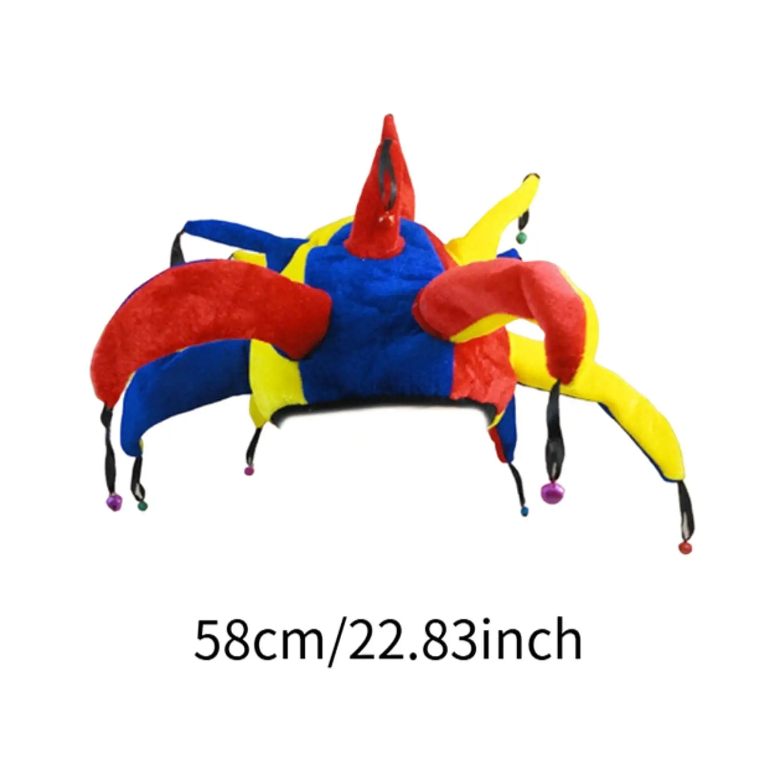 قبعة المهرج لتزيين الهالوين، قبعة زي المهرج للحفلات التنكرية تحت عنوان #6