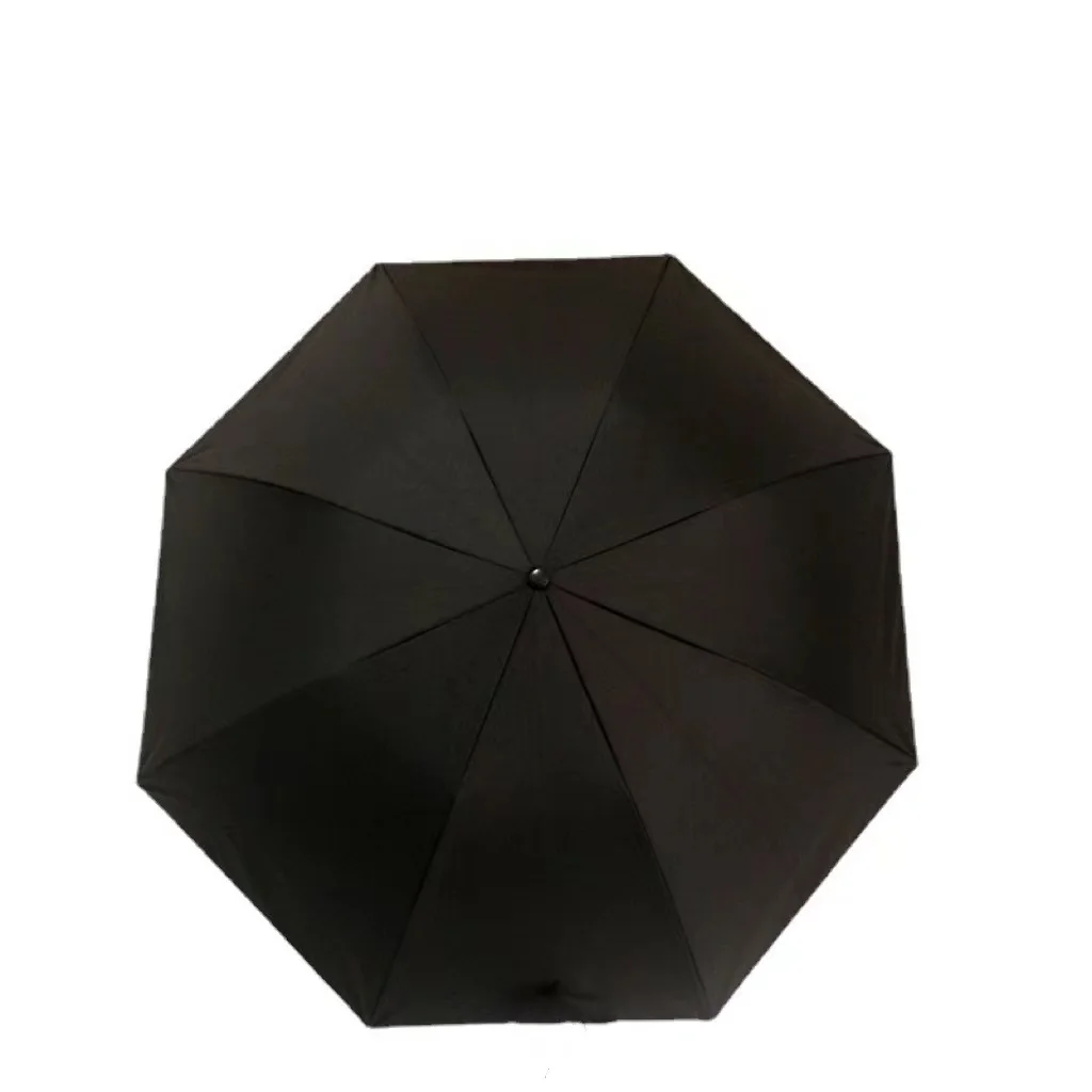 2024 cross-border hot sale Black Warrior gift package, rain and sunny folding umbrella