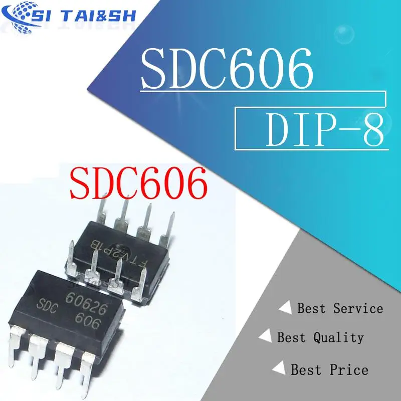 10Pcs SDC606 SDC606P DIP-8 SDC 606 DIP new original