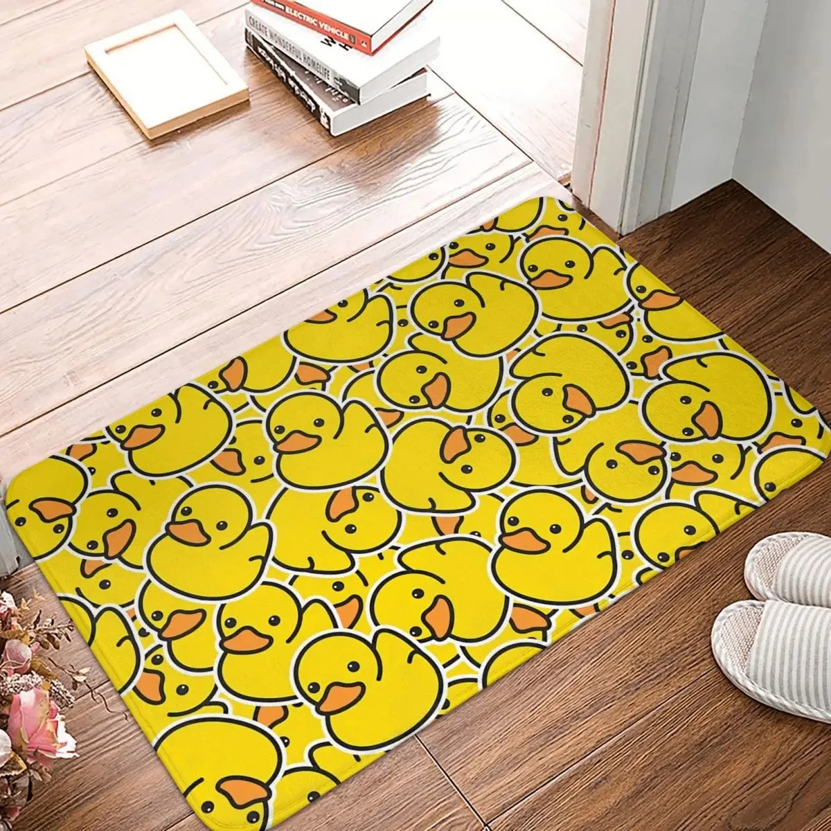 

Rubber Duck Bathroom Mat Yellow Cartoon Doormat Kitchen Carpet Balcony Rug Bedroom Floor Mat Entrance Door Mat Home Decor