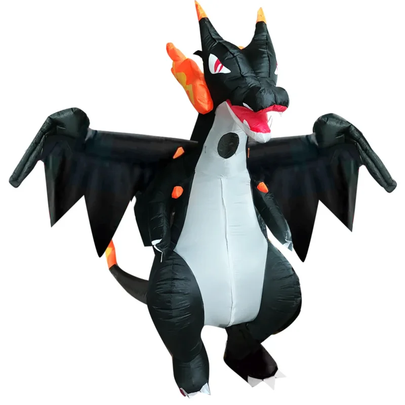 

A 002 Bear House Anime Cartoon Inflatable Dinosaur Costume Spit Fire Dragon Cosplay Adult Clotes Suit Christmas Ha New 2025 I8I9